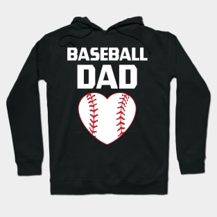 Baseball Dad, Baseball Player, Baseball Lover, Baseball Heart Hoodie